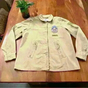 WESC Jacket Beige Streetwear  Unisex Contemporary Jacket.